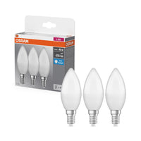 OSRAM LED BASE Classic B 4.9W 865 matt E14 3er-Pack