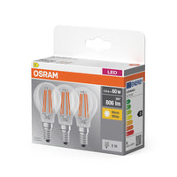 OSRAM LED BASE Classic P 5.9W 827 klar E14