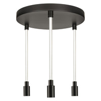 OSRAM DECOR Glow Pendelleuchte Plate, beleuchtetes Kabel, 3xE27 LED Select