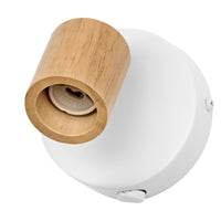 OSRAM LED Spot Brick Wandleuchte 1xGU10 Weiß und Holz