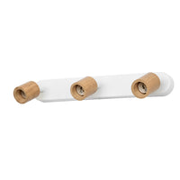 OSRAM LED Spot Brick Deckenleuchte 3xGU10 Weiß und Holz