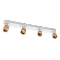 OSRAM LED Spot Brick Deckenleuchte 4xGU10 Weiß und Holz