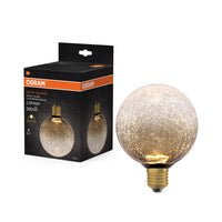 OSRAM DECOR LED-Lampe Elektroglas groß gold