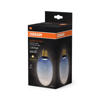 OSRAM DECOR LED-Lampe Krackelglas lang blau