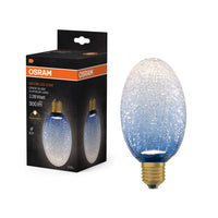 OSRAM DECOR LED-Lampe Krackelglas lang blau