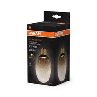 OSRAM DECOR LED-Lampe Krackelglas lang braun