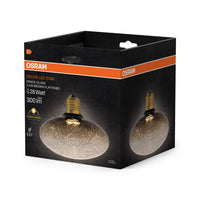 OSRAM DECOR LED-Lampe Krackelglas abgeflacht braun