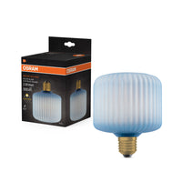 OSRAM DECOR LED-Lampe farbiges Glas quadratisch blau