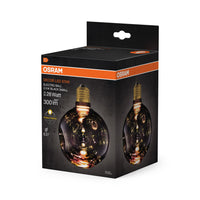 OSRAM DECOR LED-Lampe Elektroglas klein schwarz
