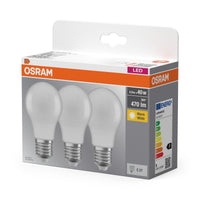 OSRAM LED Basis Classic A 4,9W 827 Matt E27