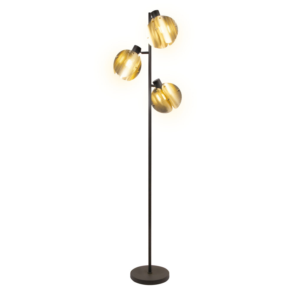 OSRAM DECOR Folded Globe Stehleuchte 3xE27 Gold