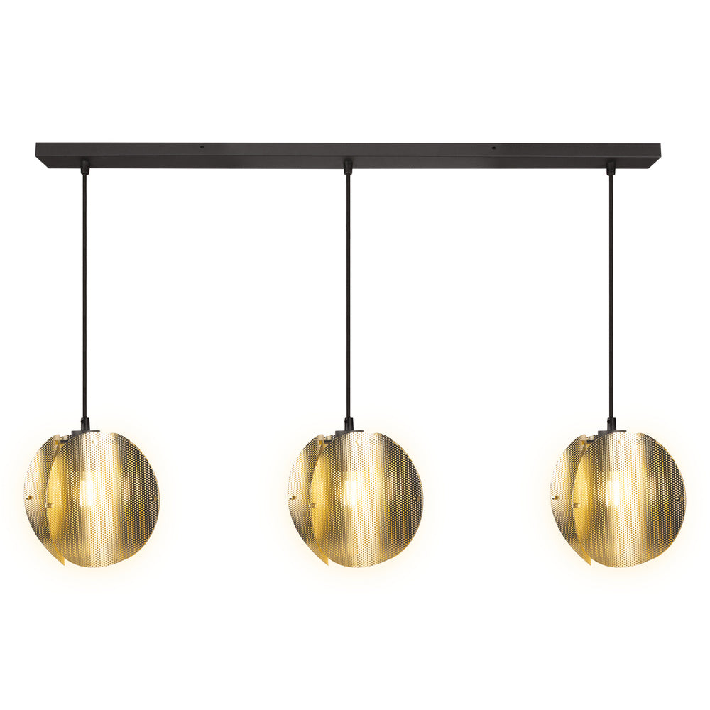 OSRAM DECOR Folded Globe Pendelleuchte Linear 3xE27 Gold