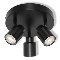 OSRAM 3-Punkt LED Spot PRIMAL Plate, Leuchte, 3xGU10, Schwarz