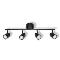OSRAM 4-Punkt LED Spot PRIMAL, Leuchte, 4xGU10, Schwarz