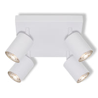 OSRAM 4-Punkt LED Spot ELEMENTAL Plate White, Leuchte, 4xGU10, Weiß, 21 x 13,8 x 21 cm