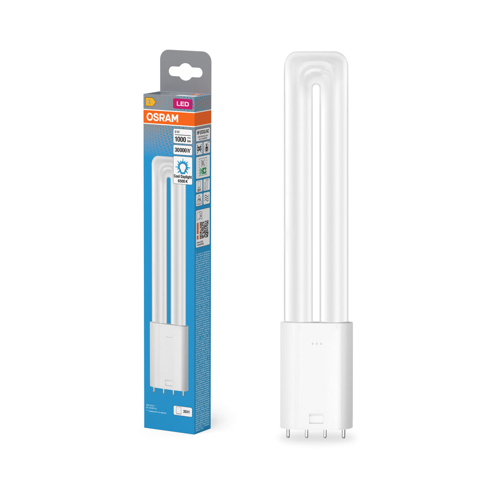 OSRAM DULUX LED L18 HF & AC MAINS Stablampe, 8W, 6500K, Kaltweiß, 2G11