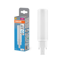 OSRAM DULUX LED D/E13 HF & AC MAINS Stablampe, 6W, 6500K, Kaltweiß, G24Q-1