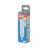 OSRAM DULUX LED D/E18 HF & AC MAINS Stablampe, 7W, 6500K, Kaltweiß, G24Q-2