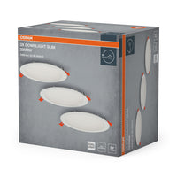 OSRAM LED Spot and Downlight Recess Slim Einbaustrahler Set 225 mm 22W Weiß ⌀200 mm