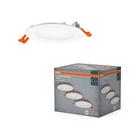 OSRAM LED Spot and Downlight Recess Slim Einbaustrahler Set 120 mm 8W Weiß ⌀105 mm