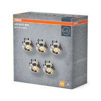 OSRAM LED Mini Spot Set Einbaustrahler 6W 120° Satin-Nickel ⌀30 mm