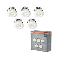 OSRAM LED Mini Spot Set Einbaustrahler 6W 120° Weiß ⌀30 mm