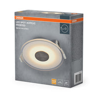 OSRAM LED Spot Acrylic Frosted Einbaustrahler 6W Weiß ⌀100 mm