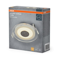OSRAM LED Spot Acrylic Clean Einbaustrahler 6W Weiß ⌀100 mm