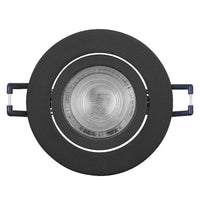 OSRAM LED Spot Recess Einbaustrahler Set GU10 schwenkbar Click 4.5W Schwarz ⌀68 mm