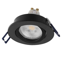 OSRAM LED Spot Recess Einbaustrahler Set GU10 Dim schwenkbar Click 6W Schwarz ⌀68 mm