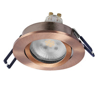 OSRAM LED Spot Recess Einbaustrahler Set GU10 Dim schwenkbar Click 6W Rotmessing ⌀68 mm