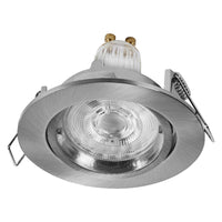 OSRAM LED Spot Recess Einbaustrahler Set Twistlock GU10 schwenkbar 2.6W Satin-Nickel ⌀75 mm