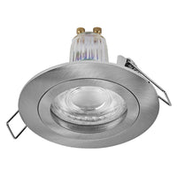 OSRAM LED Spot Recess Einbaustrahler Set GU10 Click 4.5W Satin-Nickel ⌀60 mm