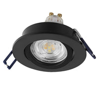 OSRAM Matter SMART+ LED smarter Einbauspot Bad GU10 schwenkbar 4.7W RGBW Schwarz ⌀68 mm