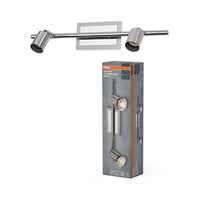 OSRAM LED Spot Cylinder Duo Deckenleuchte 2xGU10 Gebürstetes Nickel