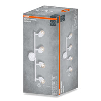 OSRAM 4-Punkt LED Spot PRIMAL, Leuchte, 4xGU10, Weiß
