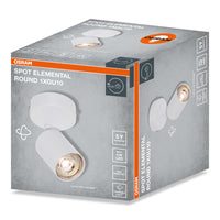 OSRAM LED Spot ELEMENTAL White, rund, 1xGU10, Weiß, 14 x 8 cm