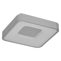 OSRAM Orbis Piana Deckenleuchtre, 290x290 mm, 16W, 3000K, Warmweiß, Click dimmbar, Silber