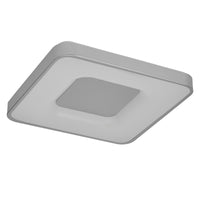 OSRAM Orbis Piana Deckenleuchte, 485x485 mm, 36W, 3000K, Warmweiß, Click dimmbar, Silber