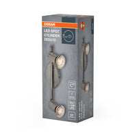 OSRAM LED Spot Cylinder Deckenleuchte 2xGU10 Gebürstetes Nickel