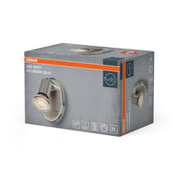 OSRAM LED Spot Cylinder Wandleuchte 1xGU10 Gebürstetes Nickel