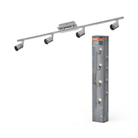 OSRAM LED Spot Cylinder Duo Deckenleuchte 4xGU10 Gebürstetes Nickel