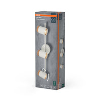 OSRAM LED Spot Stamp Deckenleuchte 3xGU10 Weiß und Holz