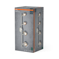OSRAM LED Spot Stamp Deckenleuchte 4xGU10 Weiß und Holz