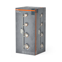 OSRAM LED Spot Stamp Deckenleuchte 4xGU10 Weiß und Holz