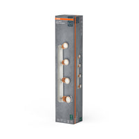 OSRAM LED Spot Brick Deckenleuchte 4xGU10 Weiß und Holz