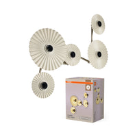 OSRAM DECOR Plisse Wandleuchte 5xE27 Beige