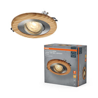 OSRAM Wood Spot GU10 Bright Einbaustrahler 4.5W Satin-Nickel ⌀68 mm