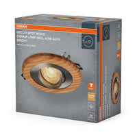 OSRAM Wood Spot GU10 Bright Einbaustrahler 4.5W Satin-Nickel ⌀68 mm
