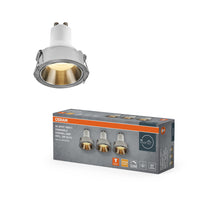 OSRAM LED Spot Recess GU10 Dim Einbaustrahler Set 3W Satin-Nickel ⌀52 mm